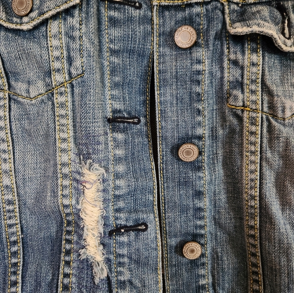 Womens american eagle jean jacket - Picture 5 of 7